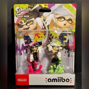 Nintendo Amiibo Callie & Marie 2 Pack. New In Box. See Pictures For Damage.